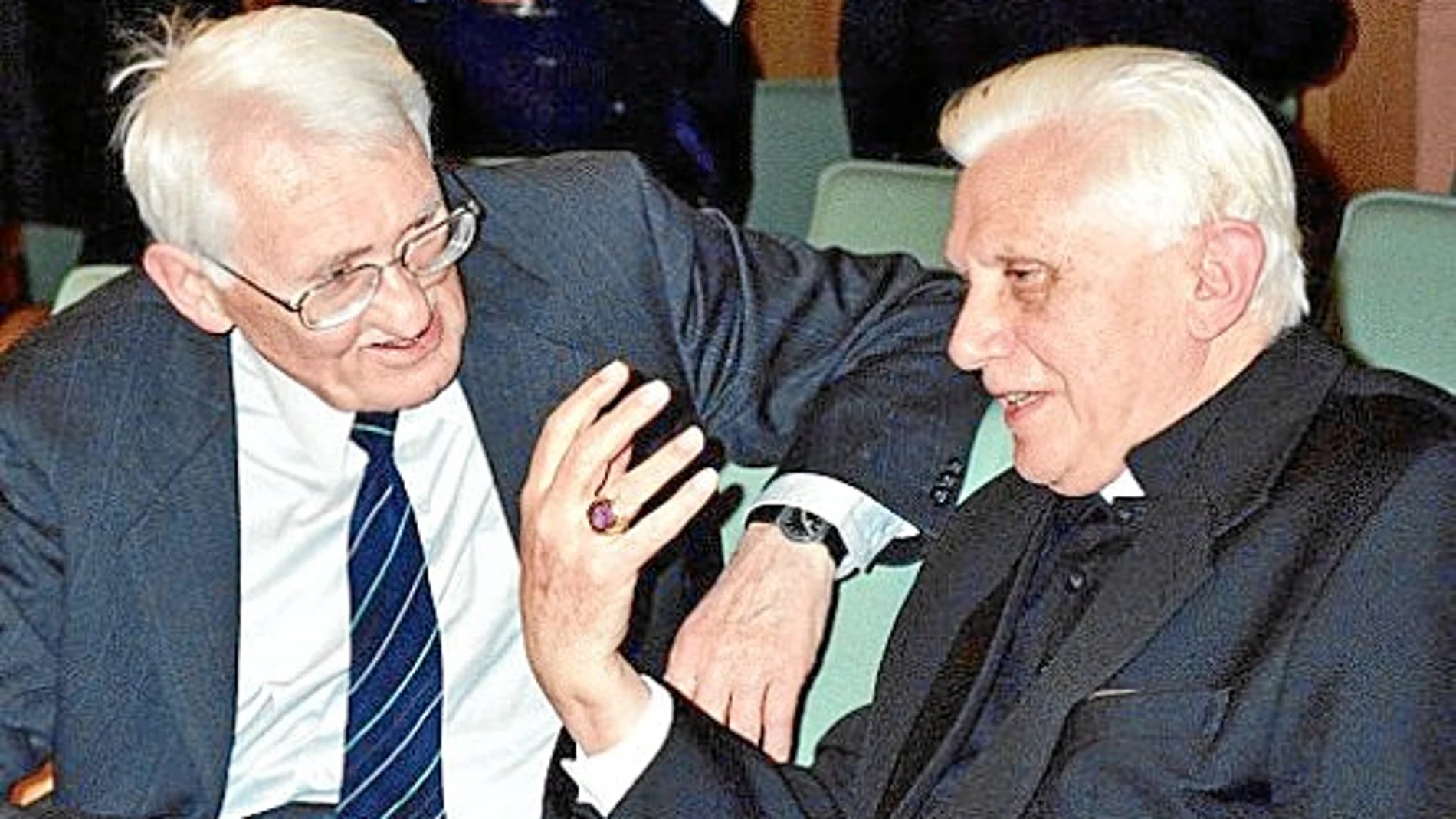 Habermas y Ratzinger, el 19 de enero de 2004, día del debate en Múnich
