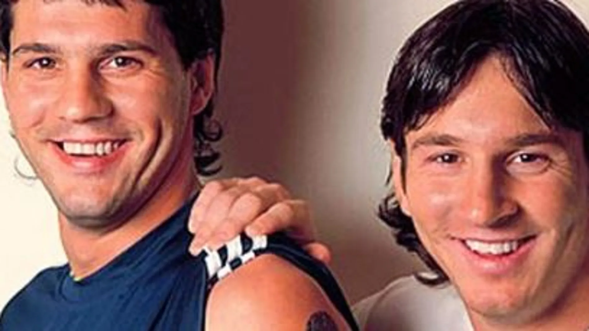 Lionel Messi, junto a su hermano
