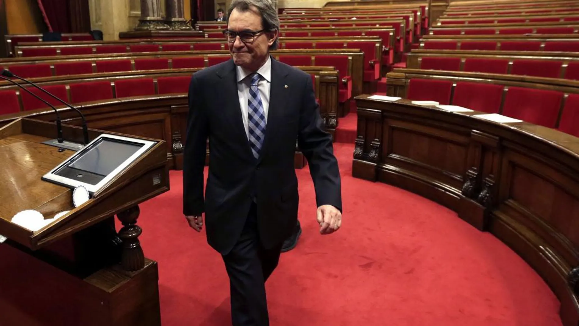 Artur Mas, expresidente de la Generalitat y líder de CDC, que hoy ha renunciado a su acta de diputado en el Parlament.