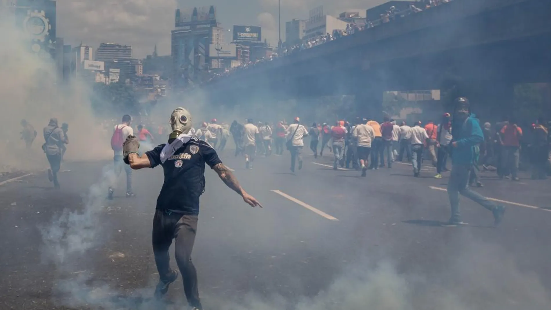 Manifestación contra el gobierno venezolano en Caracas (Venezuela)