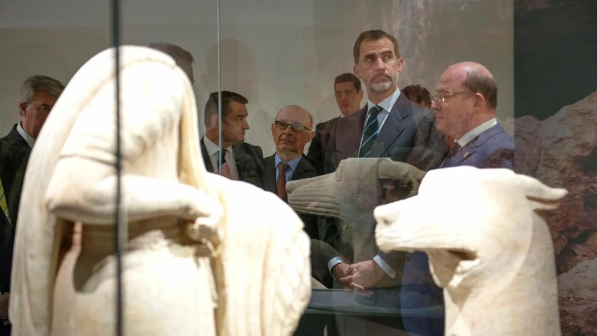 El Rey Felipe VI, ayer en la inauguración del Museo Íbero de Jaén