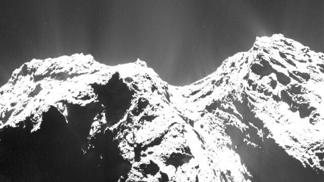 El aspecto del cometa 67P/Churyumov–Gerasimenko el pasado martes 15 de diciembre