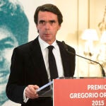 José María Aznar, en la entrega del Premio Gregorio Ordóñez el pasado mes de marzo en San Sebastián.