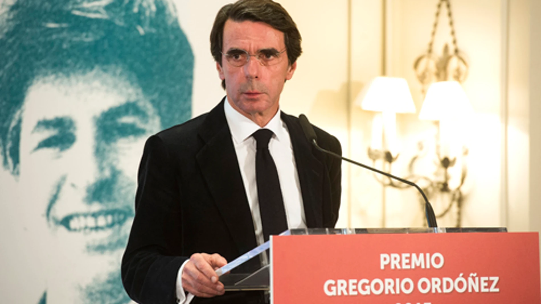 José María Aznar, en la entrega del Premio Gregorio Ordóñez el pasado mes de marzo en San Sebastián.