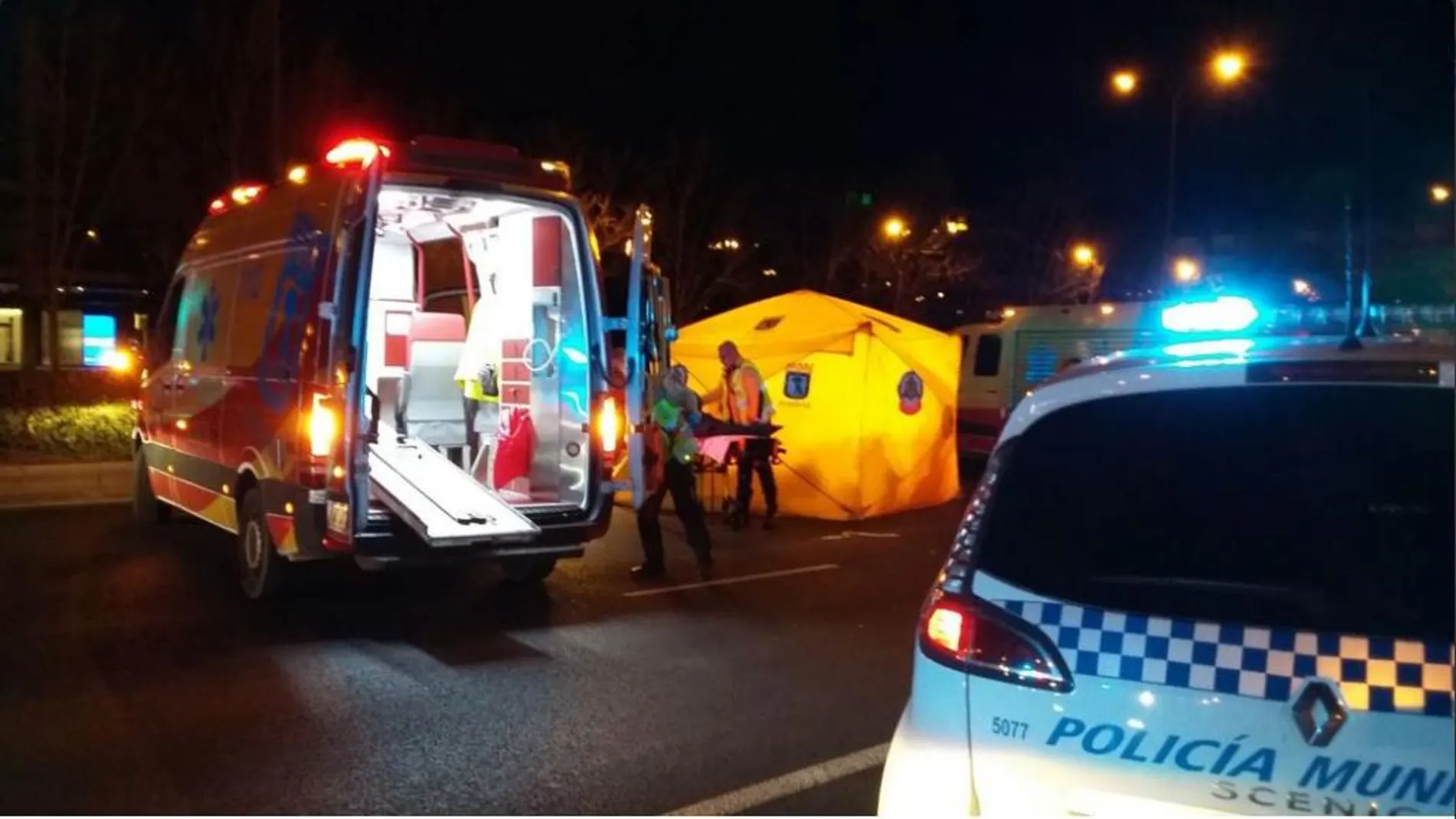 Un joven falleció ayer atropellado al cruzar el Paseo de la Castellana