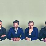 El elenco de «Lehman Trilogy» que ocupará las próximas semanas el Villaroel Teatre bajo la batuta de Roberto Romei