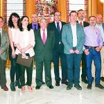 La concejala de Cultura, Ana Redondo, junto a los participantes en la reunión