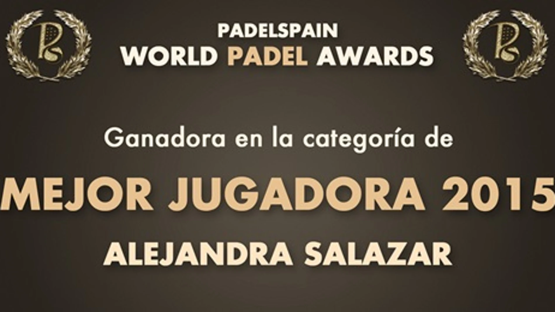 Ganadora del premio