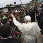 El Papa visita la parroquia del barrio de San Francisco en Cartagena