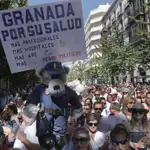  Inundación de mareas en protesta por los recortes en sanidad en plena campaña de Díaz