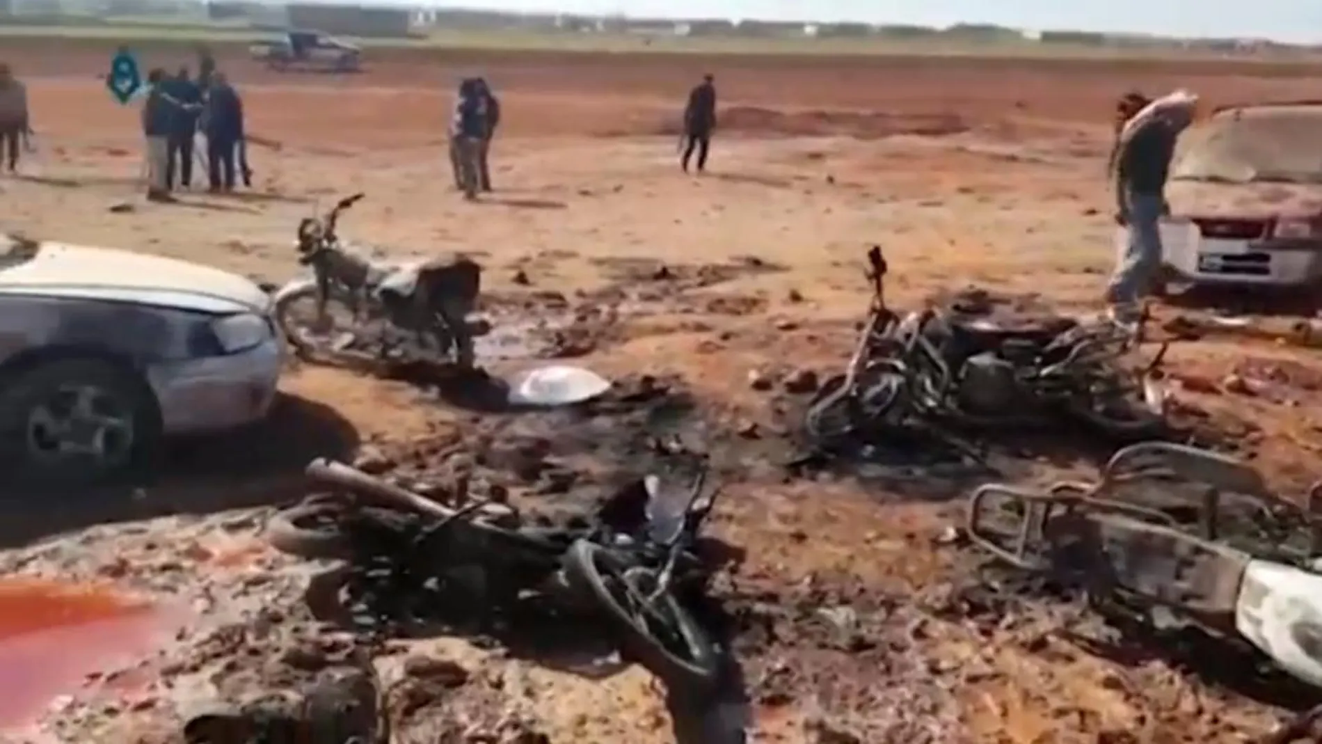 El coche bomba ha hecho explosión junto a una posición del Ejército Libre Sirio