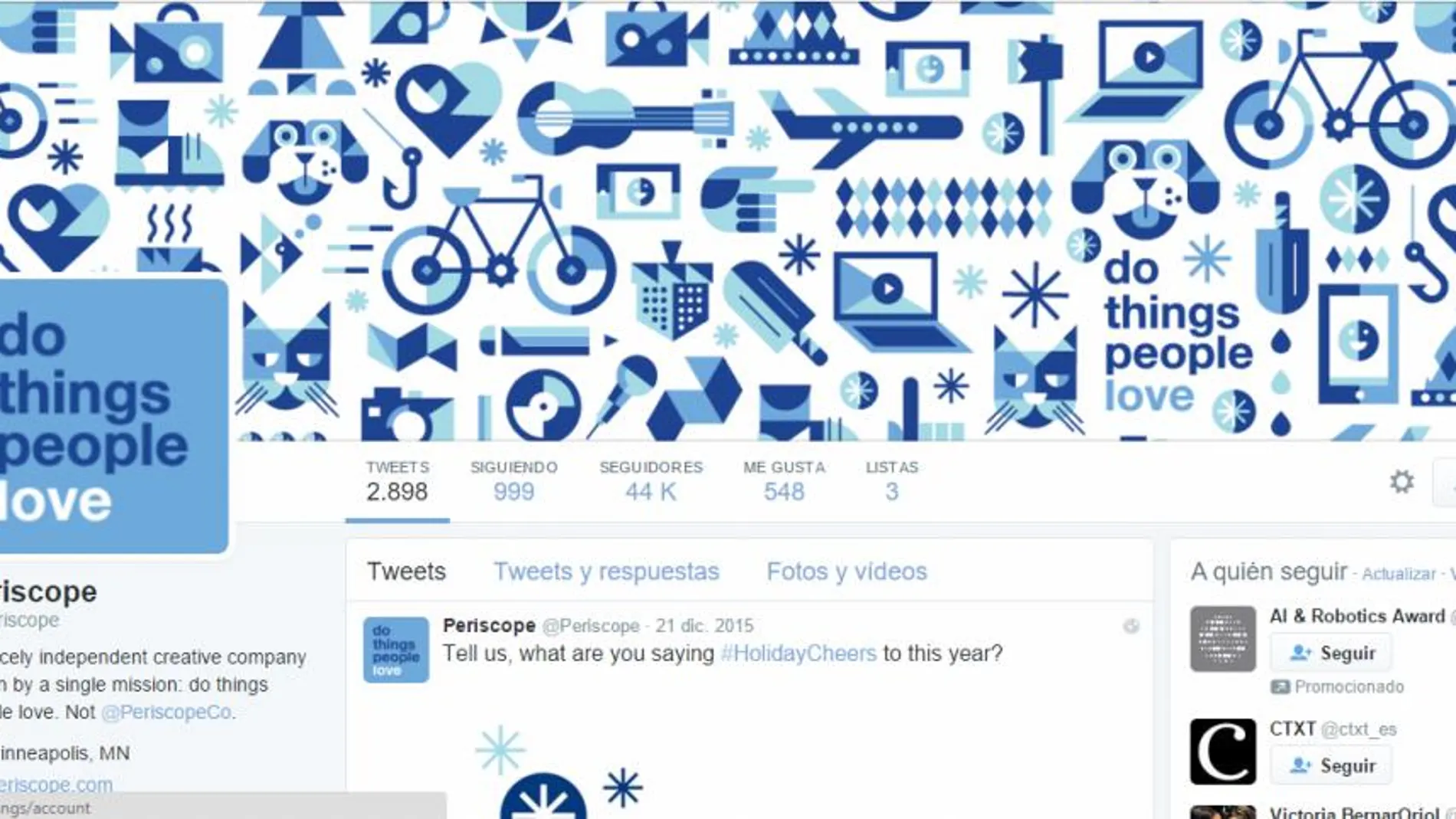 Twitter estrena los vídeos de Periscope