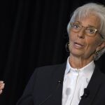 Christine Lagarde, gerente del FMI, hoy en Washington.