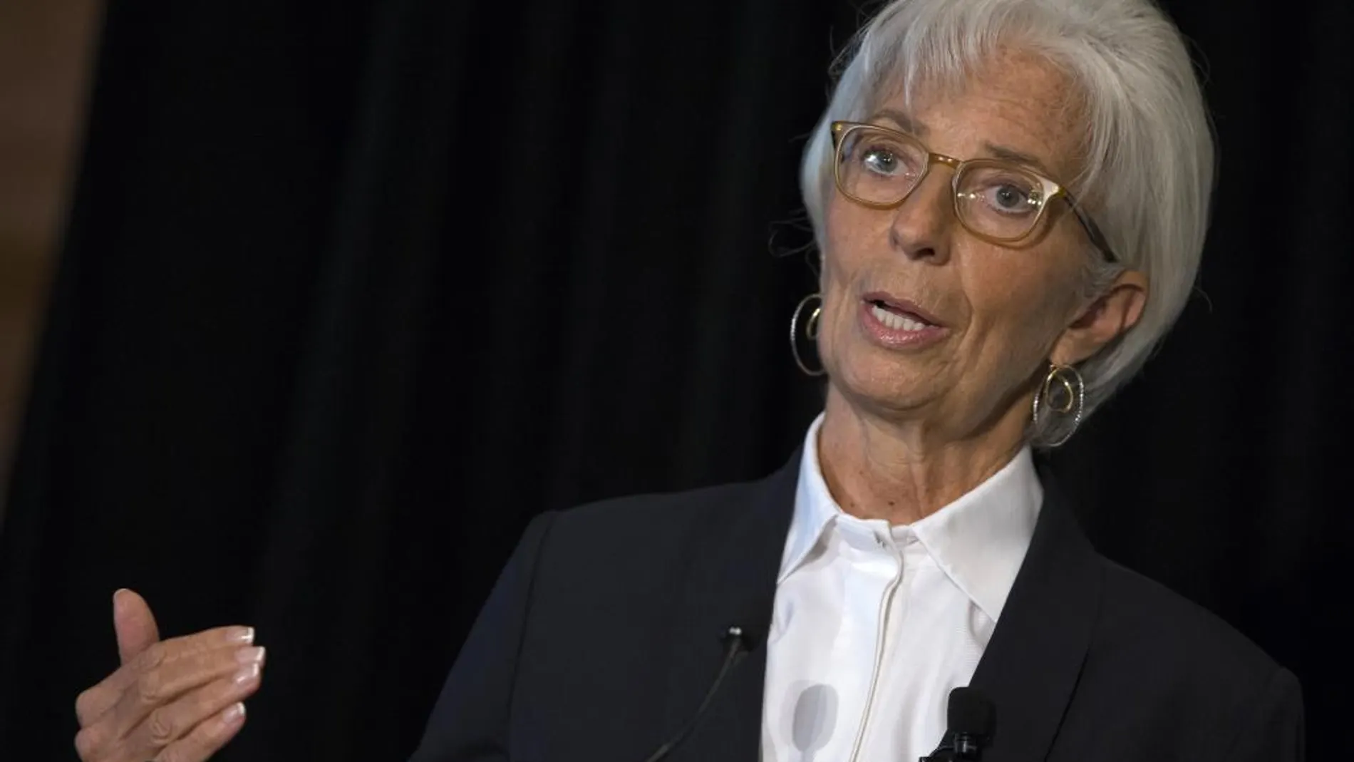 Christine Lagarde, gerente del FMI, hoy en Washington.