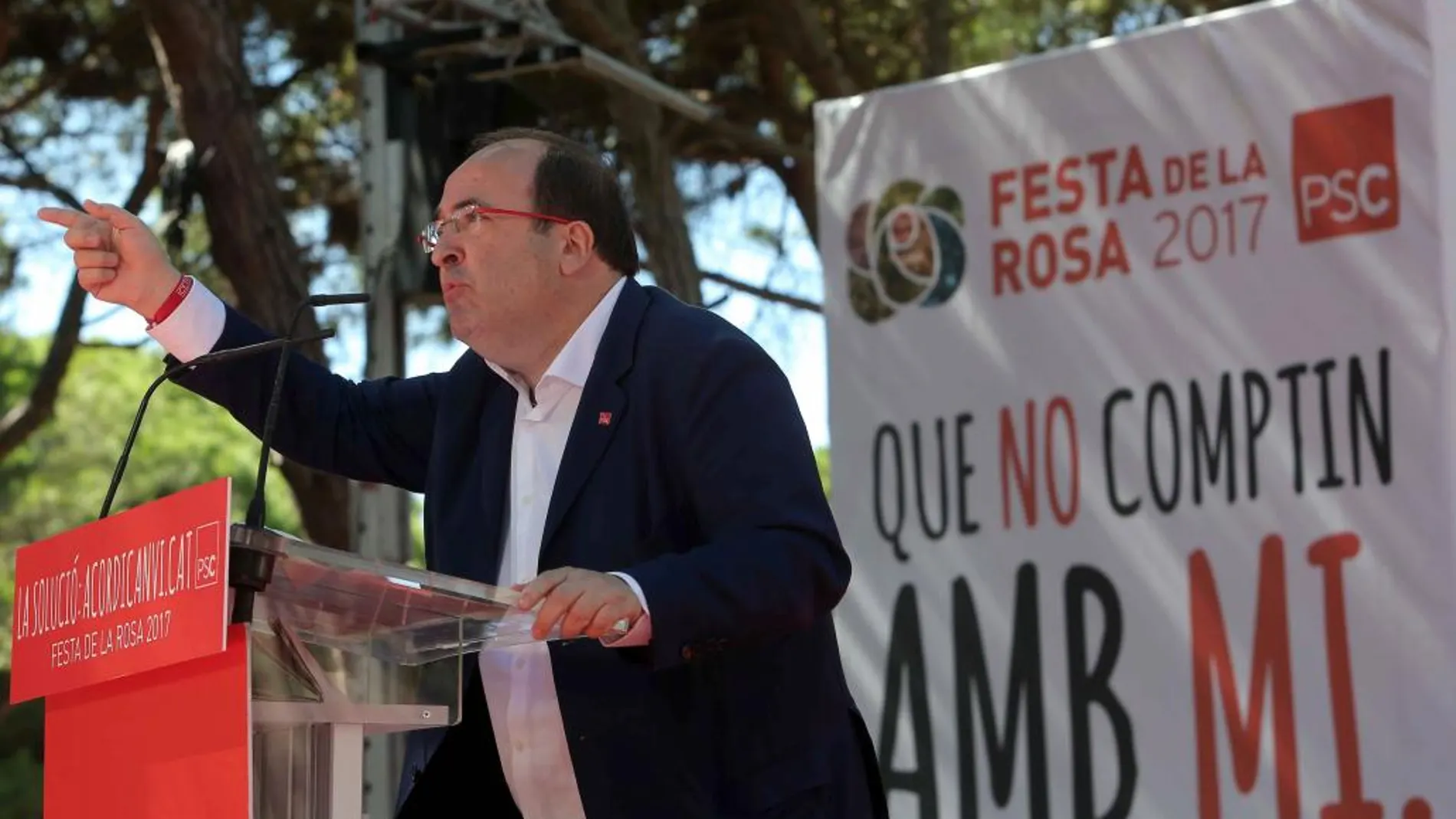 El primer secretario del PSC, Miquel Iceta