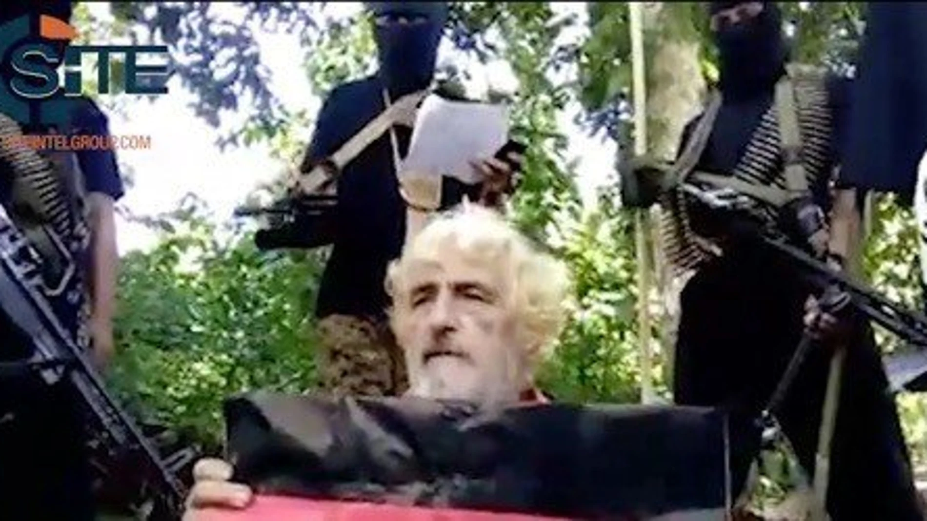 Fotograma del vídeo publicado por Abu Sayyaf de la decapitación de Jurgen Kantner