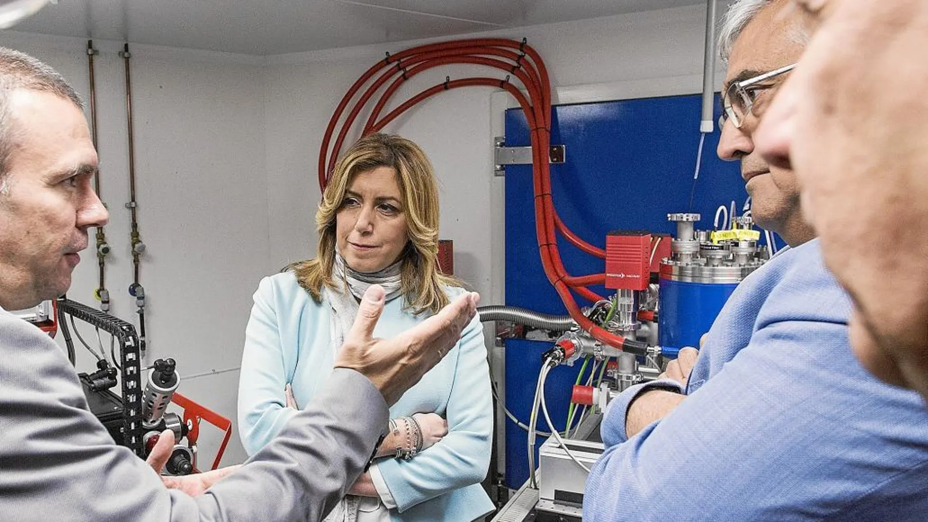 La presidenta andaluza, Susana Díaz, durante un acto ayer en Almería