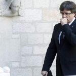 El presidente catalán, Carles Puigdemont