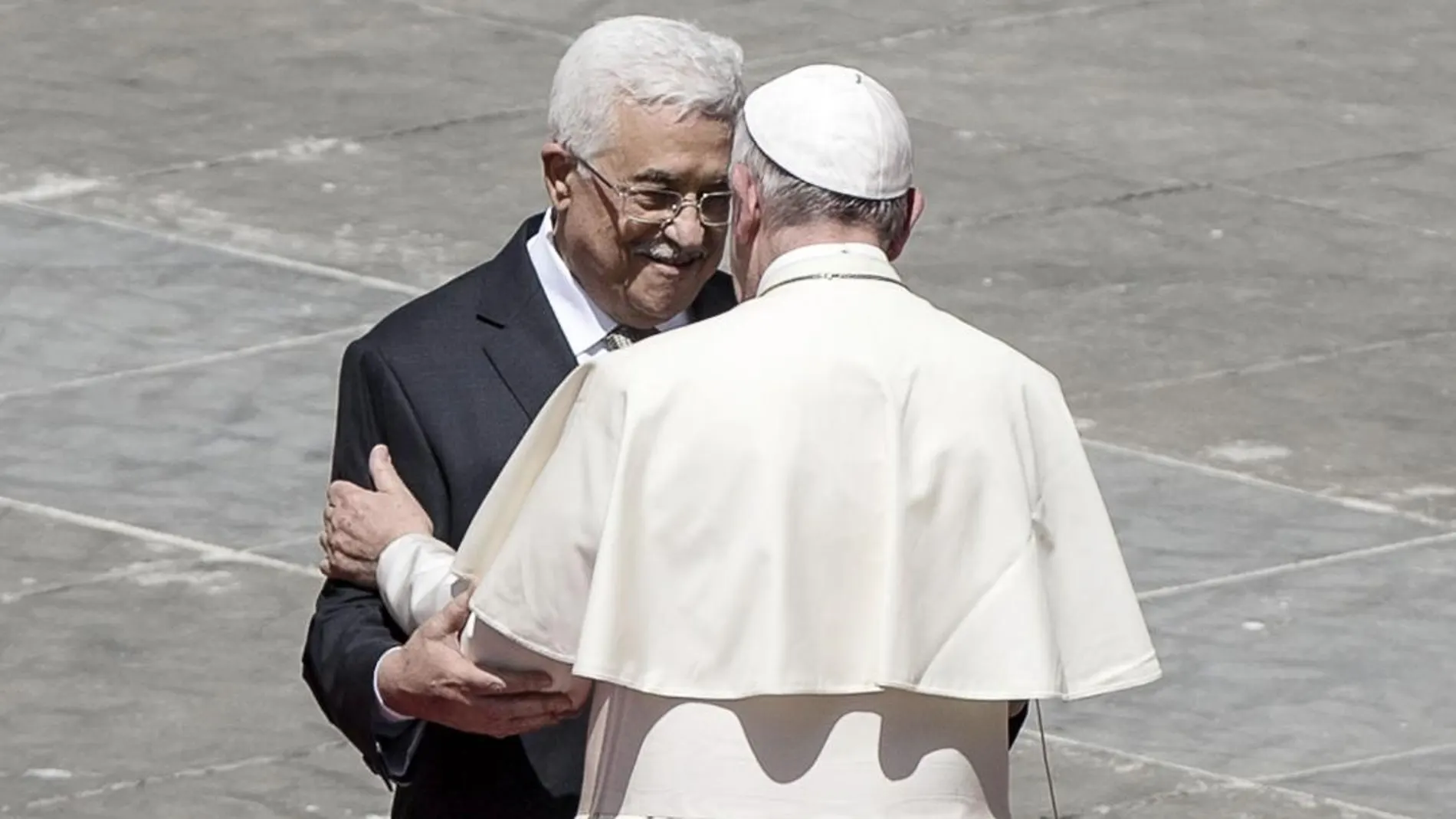 El Papa con Abás en una imagen de 2015
