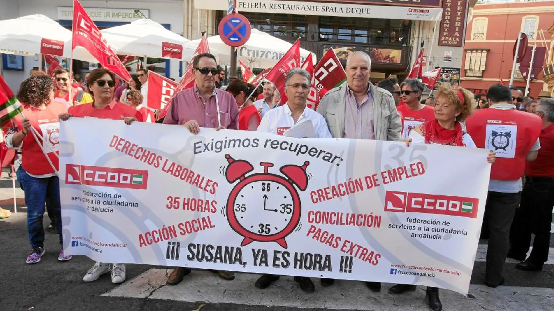 «Exigimos recuperar» es el lema de la campaña iniciada por CC OO para la restitución de derechos laborales