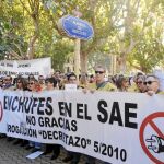 Una de las múltiples manifestaciones que han llevado a cabo los funcionarios