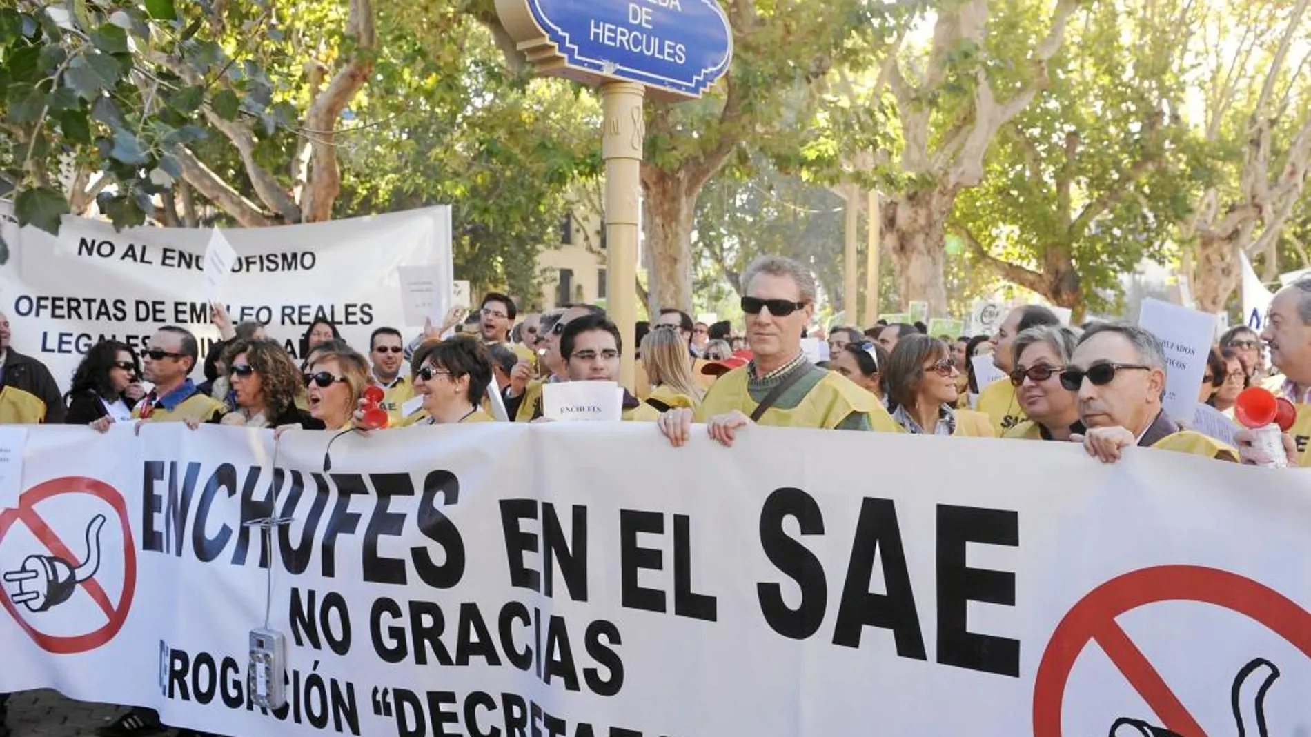 Una de las múltiples manifestaciones que han llevado a cabo los funcionarios