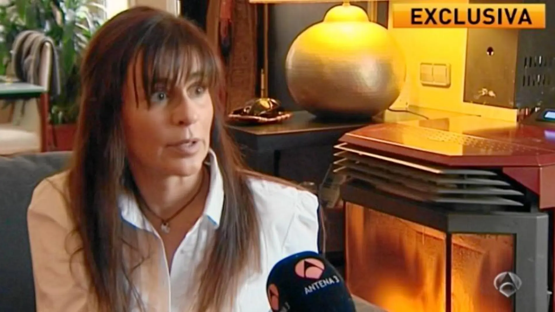 María Victoria Álvarez, la ex de Pujol Jr., durante la entrevista con Antena 3