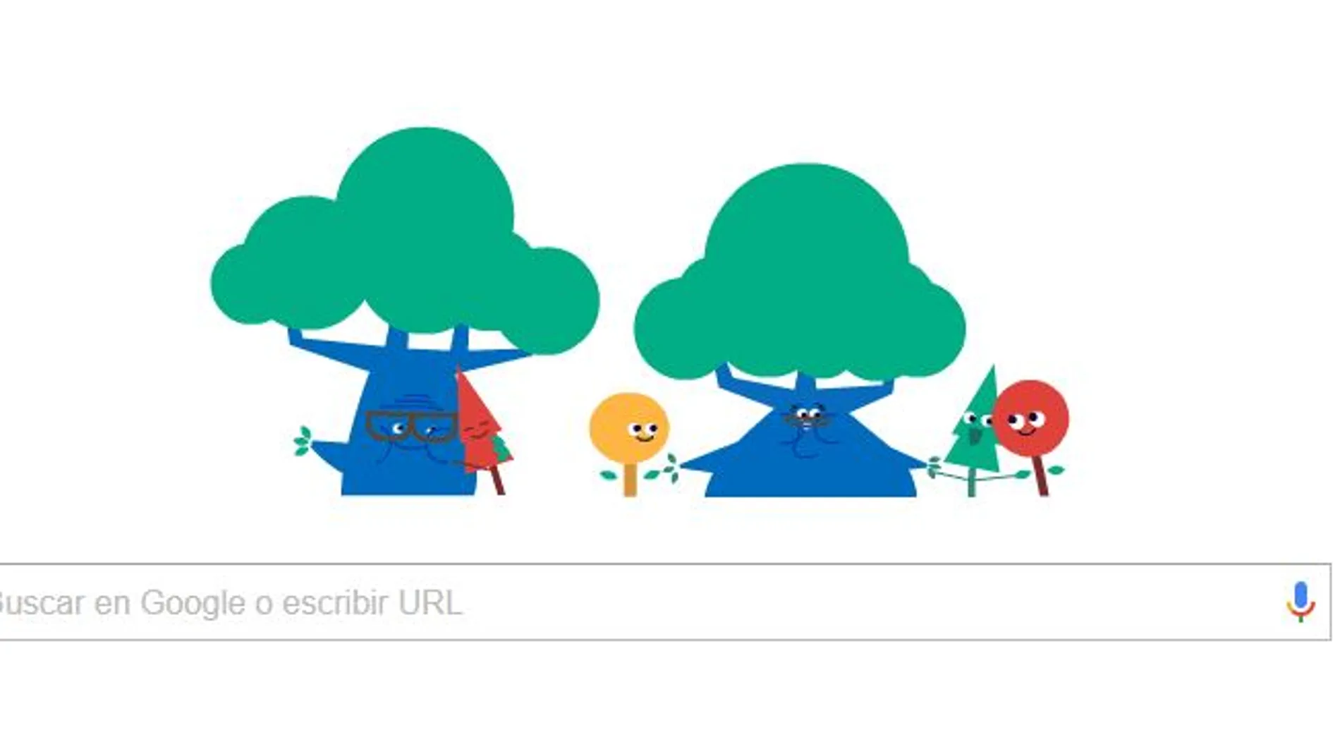 El doodle de Google dedicado a los abuelos