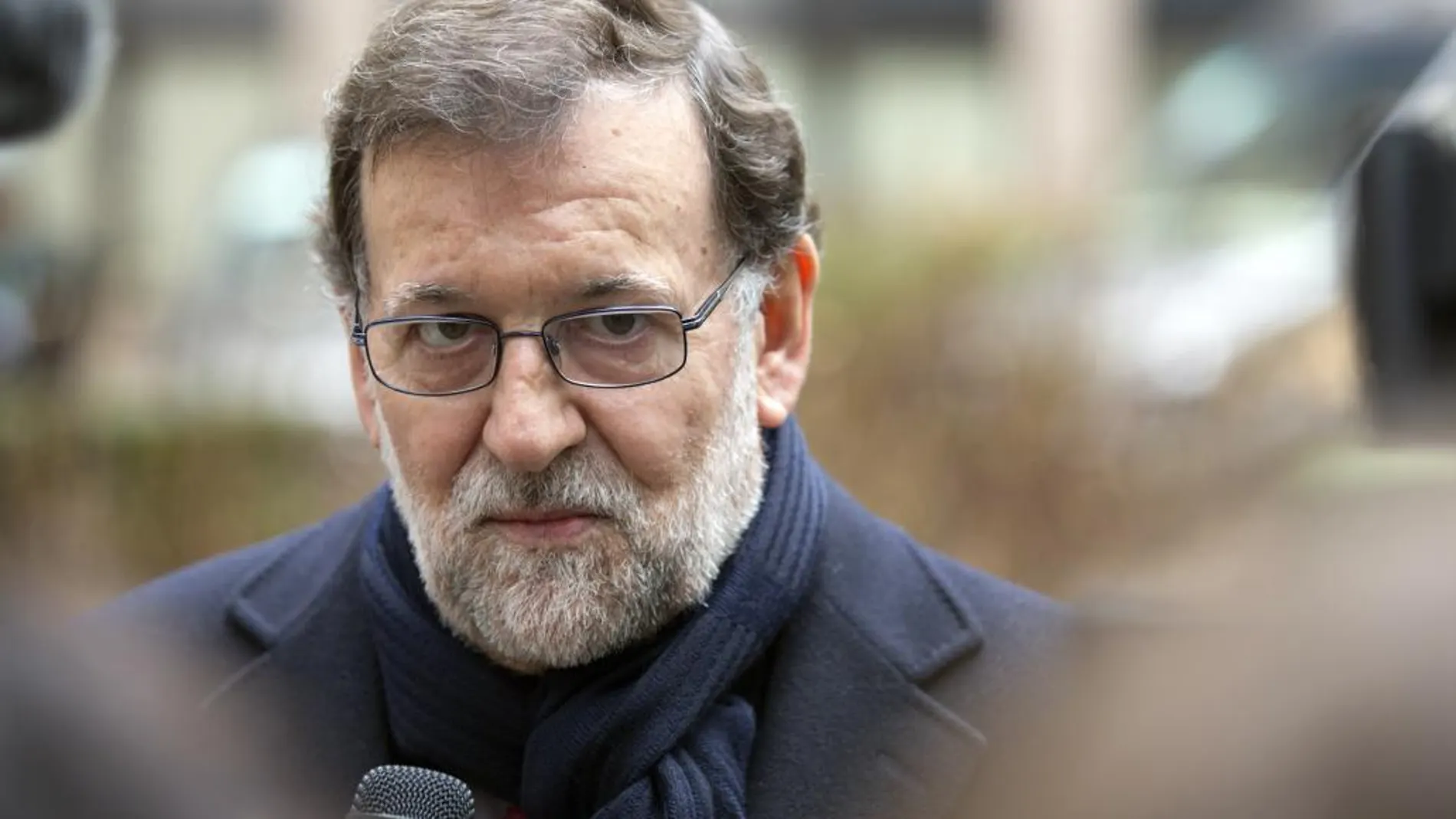 Mariano Rajoy a su llegada a la reunión de Bruselas