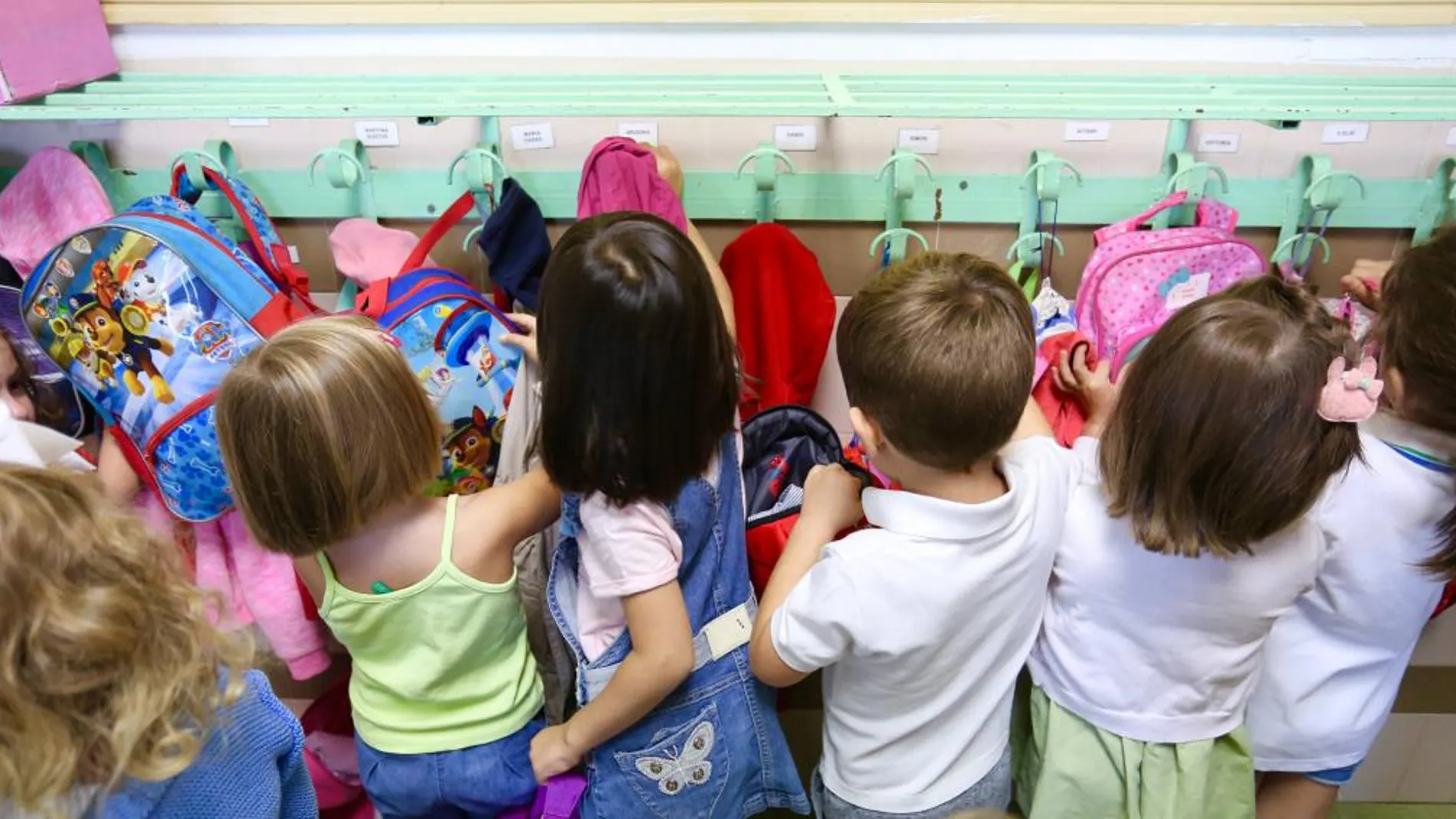 Comienzo del curso escolar en un colegio de Valladolid