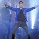 David Bustamante, durante su concierto del pasado 18 de agosto en Málaga
