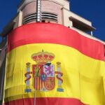 Bandera de España en el Teatro Barceló de Madrid