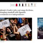 Noticia de «The Washington Post» sobre Cataluña