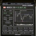 Paneles de la Bolsa de Madrid