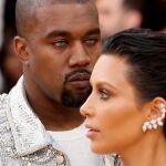 Kim Kardashian con su marido Kanye West