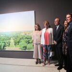 Lourdes Moreno, Carmen Thyssen, De la Torre y Sergio Corral, en la inauguración