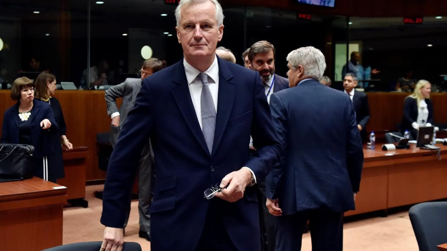 El negociador europeo para el "brexit", Michel Barnier, al inicio del Consejo de Asuntos Generales de la Unión Europea celebrado en el Consejo Europeo en Bruselas