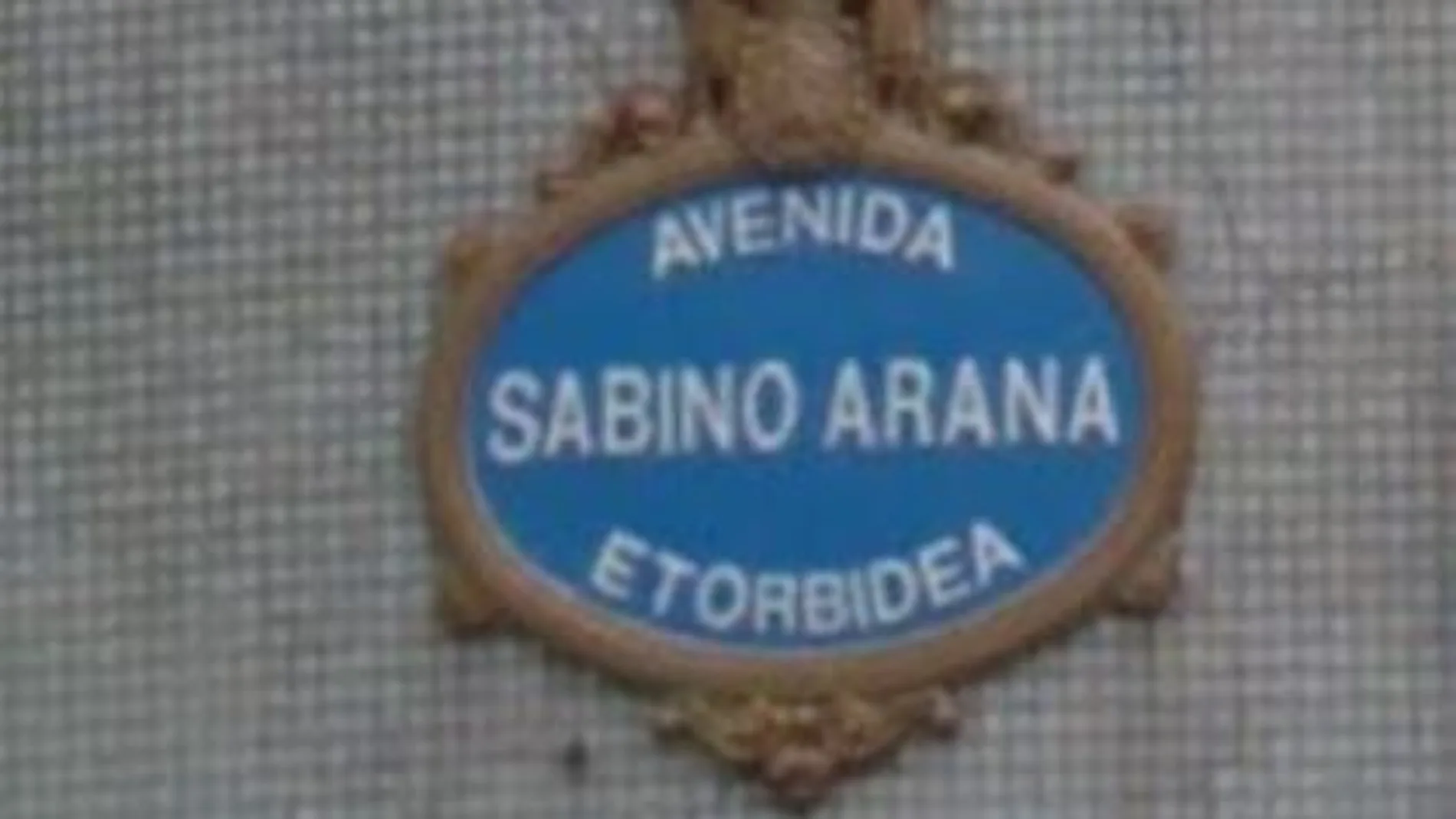 Letrero de la Avenida Sabino Arana en Bilbao
