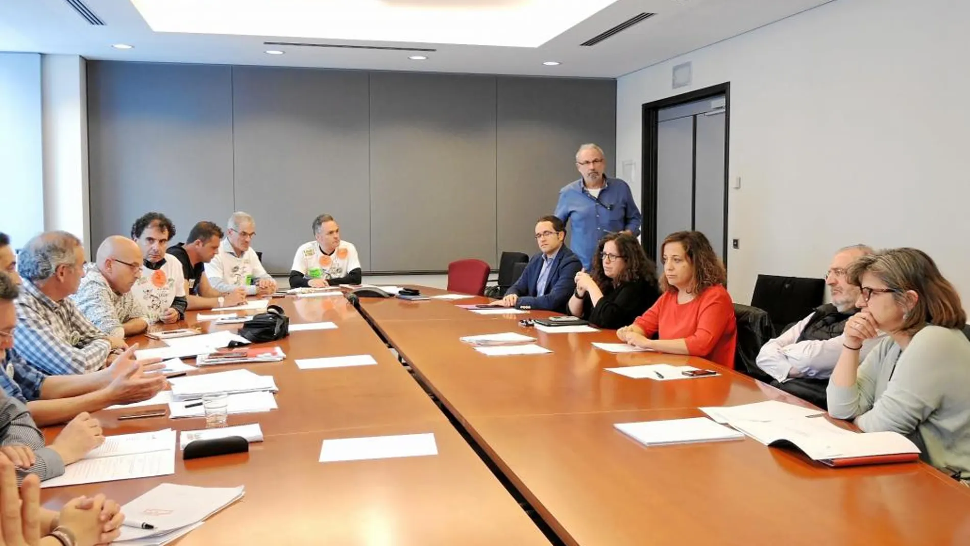 Un instante de la reunión de ayer en Bruselas con europarlamentarios españoles