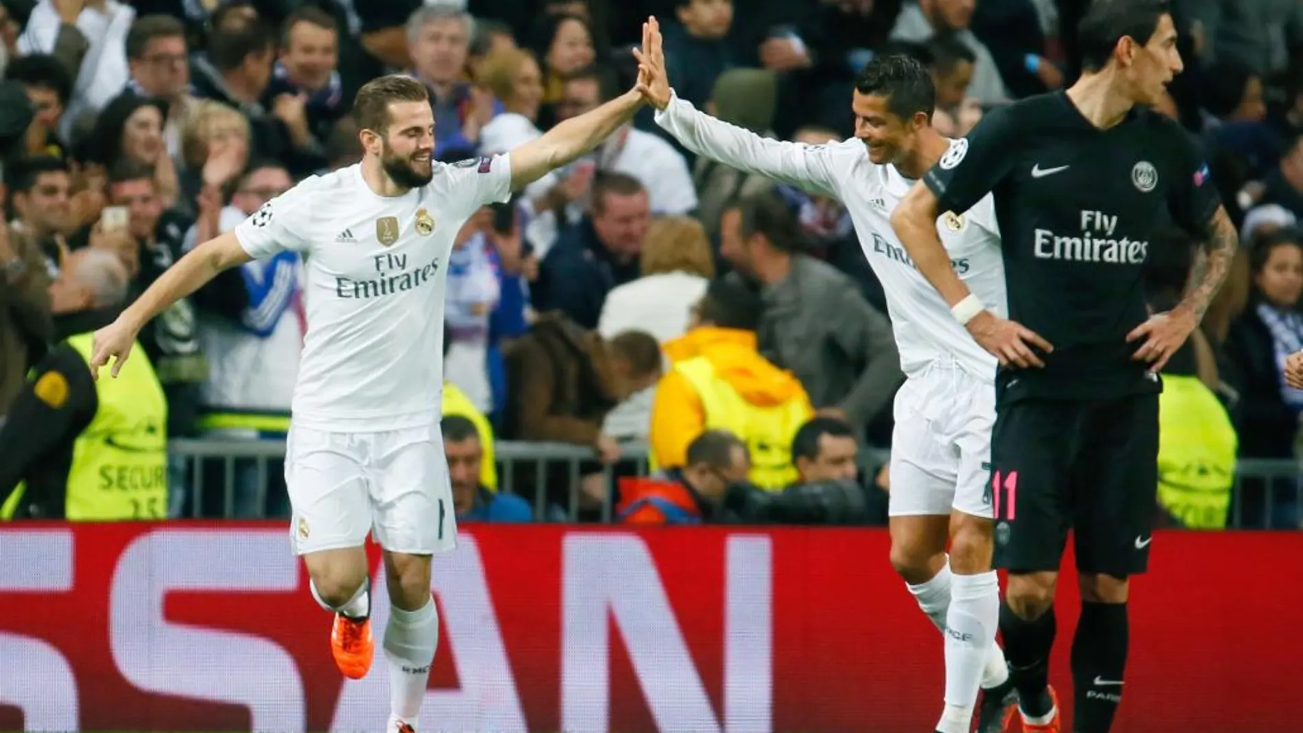 Partido de Liga de Campeones entre Real Madrid y Paris Saint Germain el pasado mes de noviembre.
