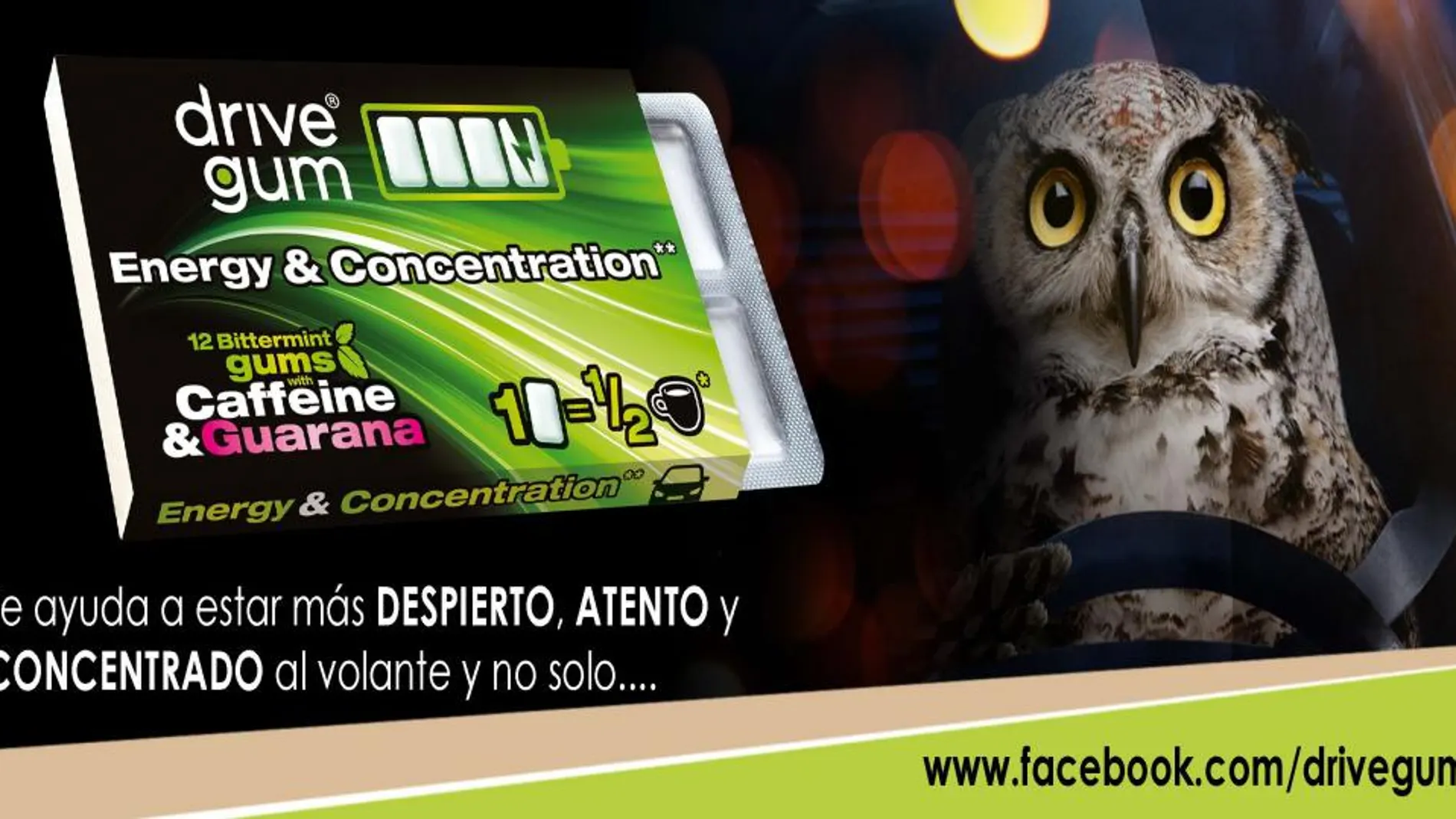 Chicles para estar más despiertos al volante