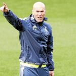 El técnico francés del Real Madrid, Zinedine Zidane