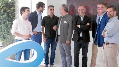 Álvaro Verdoy (Sales Layer), Jaime Gil (Swan Laab), Iban Borrás (Sales Layer), René de Jong (René de Jong Inversiones), David Gobert (Sales Layer), Eugenio Calabuig (Global Omnium), Mark Kavelaars (Swanlaab) y Alberto Gutiérrez (Plug and Play).