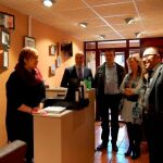 El presidente de la Diputación de Soria, Luis Rey, visita uno de los proyectos para fijar población