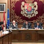 Un instante del Pleno de la Diputación de Ávila de ayer