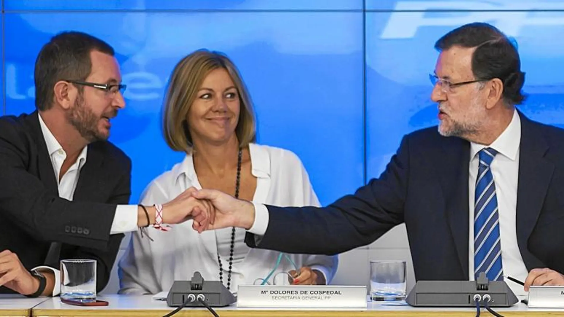 El presidente del Gobierno, ayer, durante la reunión de la Ejecutiva del PP en Génova