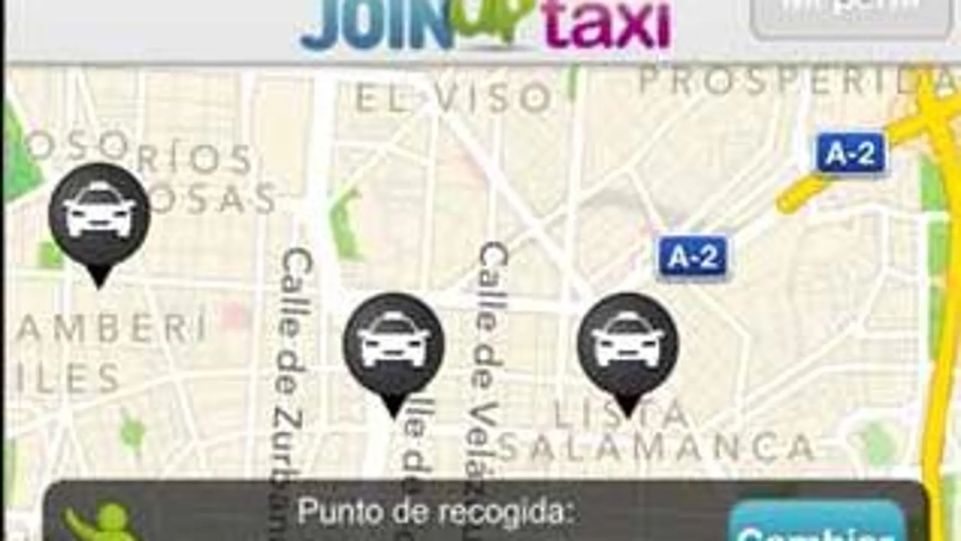 La aplicación JoinUp Taxi