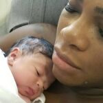 Primera foto de Serena Williams con su bebé