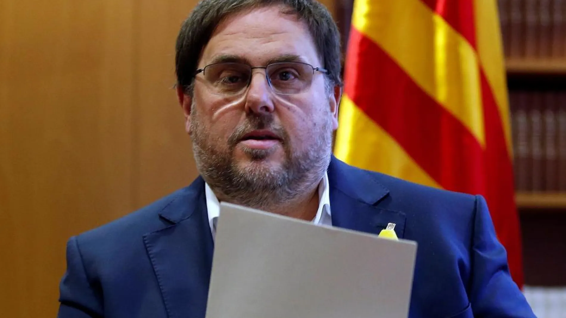 El vicepresidente cesado de la Generalitat, Oriol Junqueras.