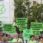  Las familias de Cuatro Caminos llevan su protesta a las puertas de Cibeles